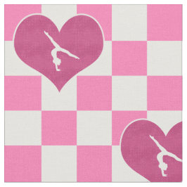 Hübsche rosa Checkered Gymnastik Stoff