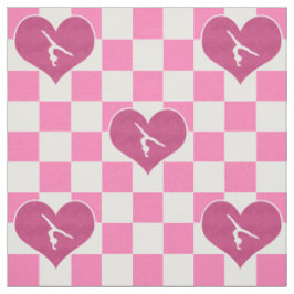 Hübsche rosa Checkered Gymnastik Stoff
