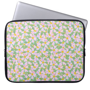 Hübsche rosa Dogros auf Sky Blue Laptop Sleeve