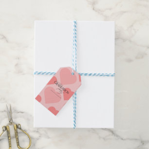 Hübsche rosa Herzen Abschlussfeier Geschenkanhänger