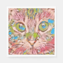 Hübsche rosa Katze