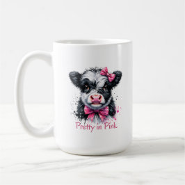 Hübsche rosa Kuh Kaffeetasse