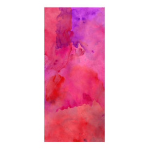 Hübsche rosa, lila und rote Watercolor-Farbe Werbekarte