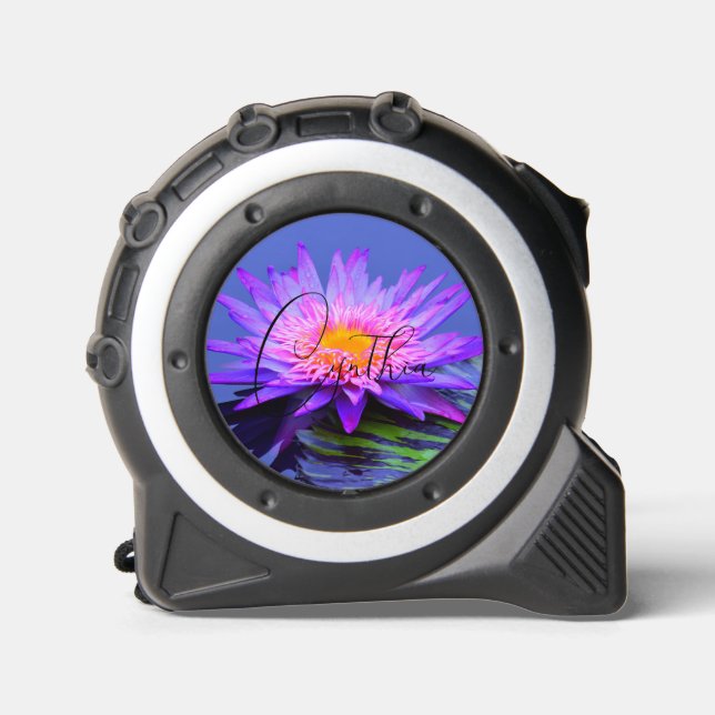 Hübsche, rosa, Lila Wasser Lily Tape Maßnahme für  Maßband (Vorderseite)