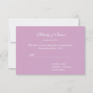hübsche rosa Magnolia Blume Rsvp Karten Hochzeit
