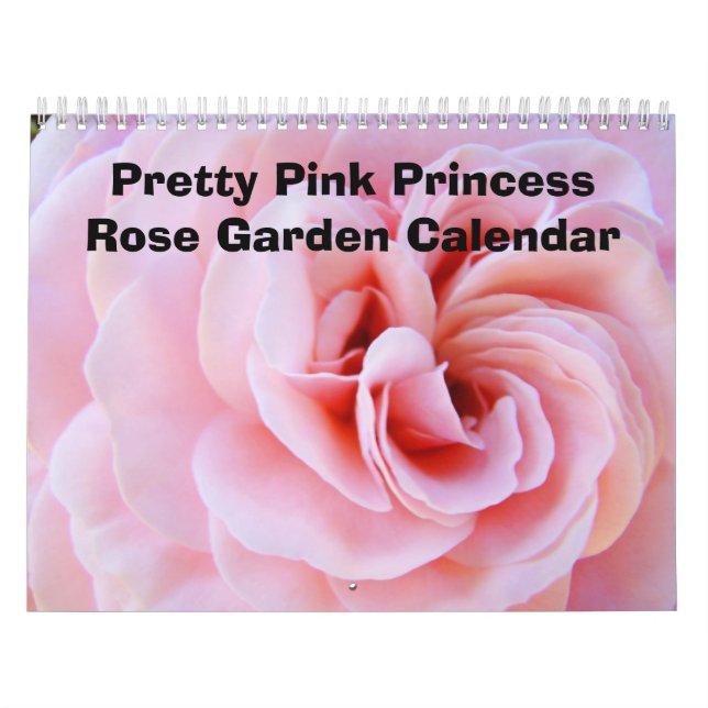 Hübsche Rosa Princess Rose Garten Kalender Rose (Titelbild)