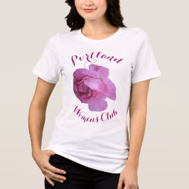 Hübsche Rosa Rosa, mädchenhaft,  T - Shirt