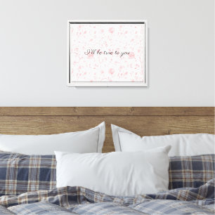 Hübsche rosa Rosen Floral Leinwanddruck