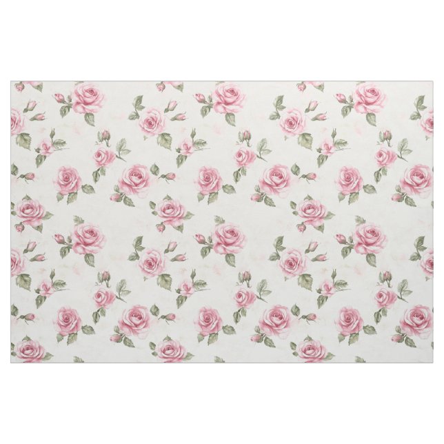 Hübsche rosa Rosen Stoff (Yard (91,4 cm))