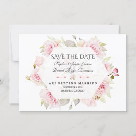 Hübsche rosa rötliche geometrische Hochzeit speich Save The Date