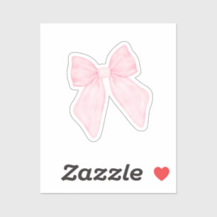 Hübsche rosa Schleife Aufkleber