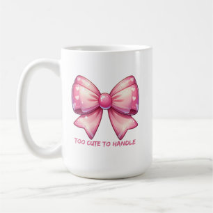 Hübsche rosa Schleife - Zu süß zum Anfassen Kaffeetasse