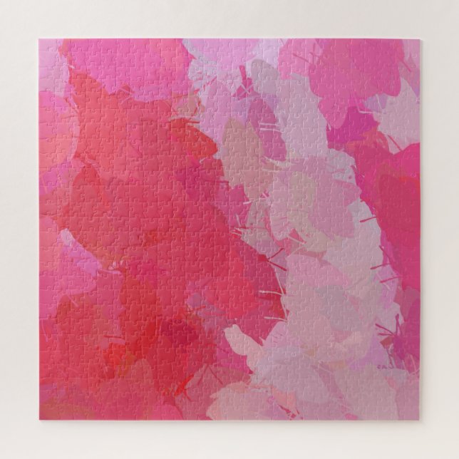 Hübsche rosa Schmetterlinge Puzzle (Vertikal)