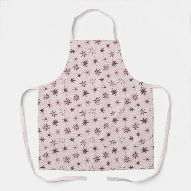Hübsche rosa Sterne - Muster. Schürze (Vorderseite)