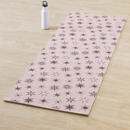 Hübsche rosa Sterne - Muster. Yogamatte