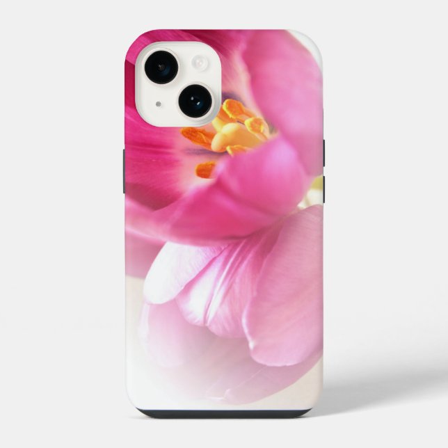 Hübsche rosa Tulpen iPhone Hülle (Rückseite)