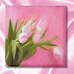 Hübsche rosa Tulpen Magnet