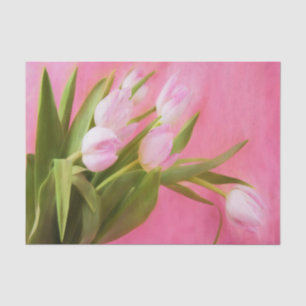 Hübsche rosa Tulpen Seidenpapier