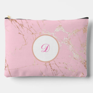 Hübsche Rosa- und Goldmarmor Zubehörtasche