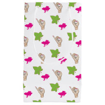 Hübsche rosa und grüne Feiern