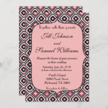 Hübsche rosa und schwarze Hochzeit