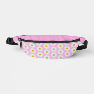Hübsche rosa und weiße Gänseblümchen-Blumenmuster Bauchtasche