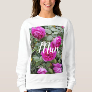 Hübsche rosa Vintage-Rose Blumen Geburtstagsmutter Sweatshirt