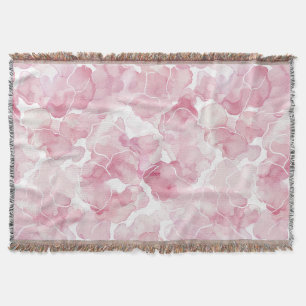 Hübsche rosa weiße Blüten Decke