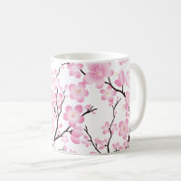 hübsche rosa weiße empfindliche Tasse der