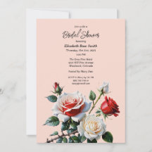 Hübsche rosa weiße rote Rosen Brautparty