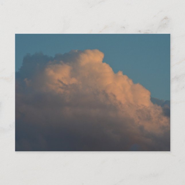 hübsche Rosa Wolkenbildung Postkarte (Vorderseite)