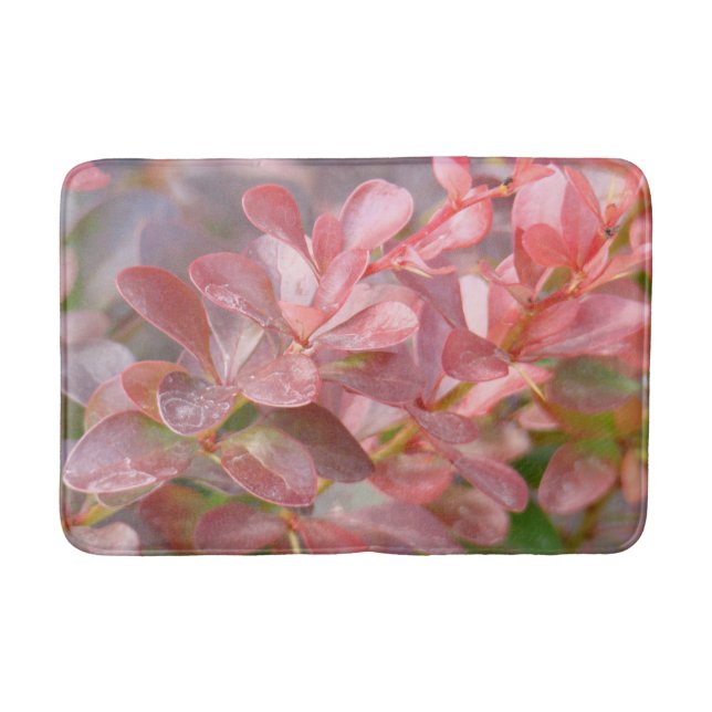 Hübsche rosa Zweige Badematte (Vorderseite)