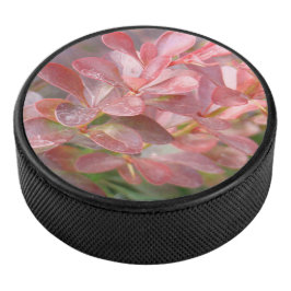 Hübsche rosa Zweige Eishockey Puck