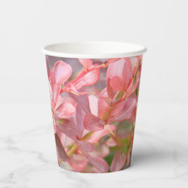 Hübsche rosa Zweige Pappbecher