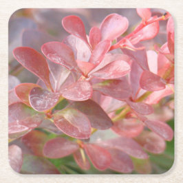 Hübsche rosa Zweige Rechteckiger Pappuntersetzer