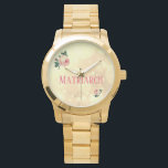 Hübsche Rose Armbanduhr<br><div class="desc">Hübsches Matriarch und Vintage Rose Design Watch.</div>