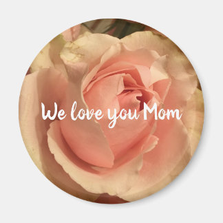 Hübsche Rose Blume Pfirsichgarten Für die Mama Magnet