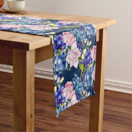 Hübsche Rose Chintz Floral Print Kurzer Tischläufer
