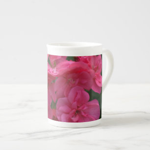 Hübsche Rose Geranium China Jumbo Tasse