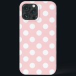 Hübsche Rose mit großen weißen Polka-Punkten Case-Mate iPhone Hülle<br><div class="desc">Telefonabdeckung</div>