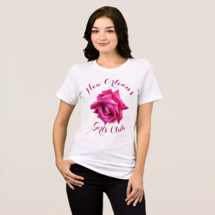 Hübsche Rose mit rosa  T - Shirt