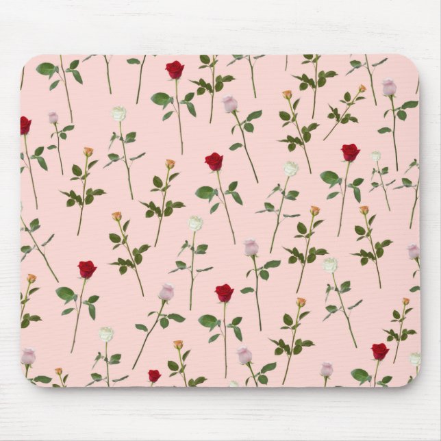 Hübsche Rose Mousepad (Vorne)