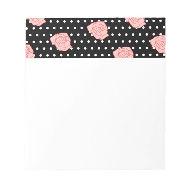 Hübsche Rose Notepad Notizblock (Vorderseite)