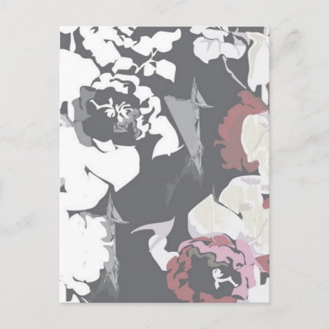 Hübsche Rose Postkarte (Vorderseite)