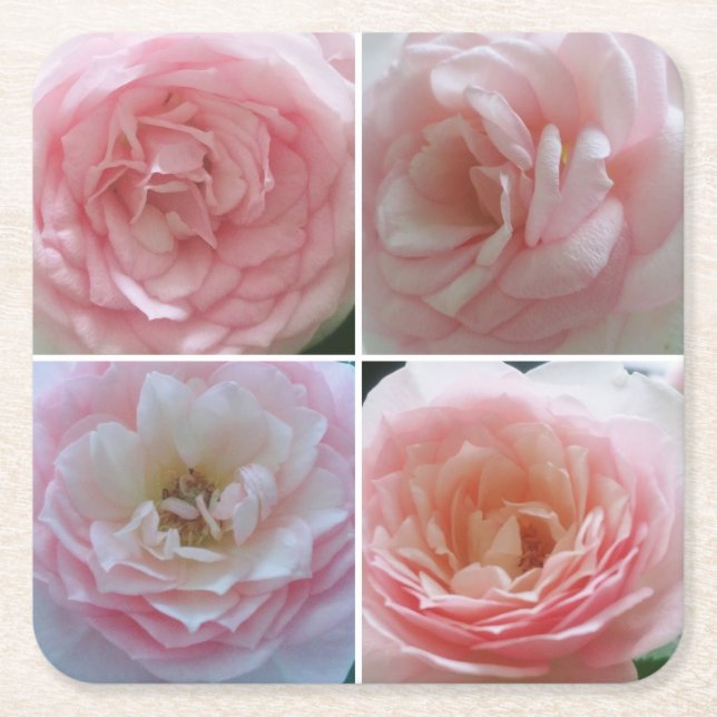 Hübsche Rose Rechteckiger Pappuntersetzer (Vorderseite)