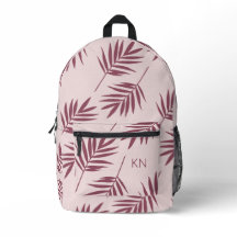 Hübsche Rose Rosa Muster-Monogramm-Initialen Verla