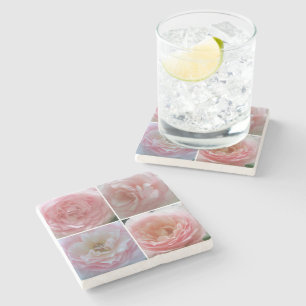 Hübsche Rose Steinuntersetzer