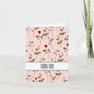 Hübsche Rose Vielen Dank Dankeskarte