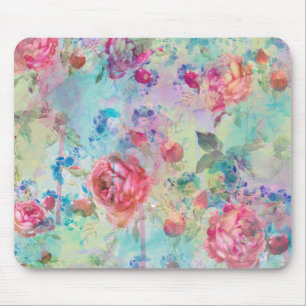 Hübsche Rosen Blumenmalerei Aquarelldesign Mousepad