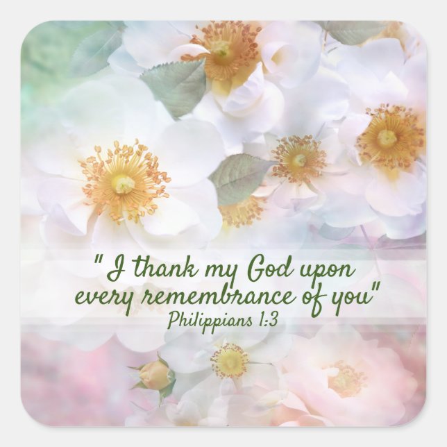 Hübsche Rosen Quadratischer Aufkleber (Vorderseite)